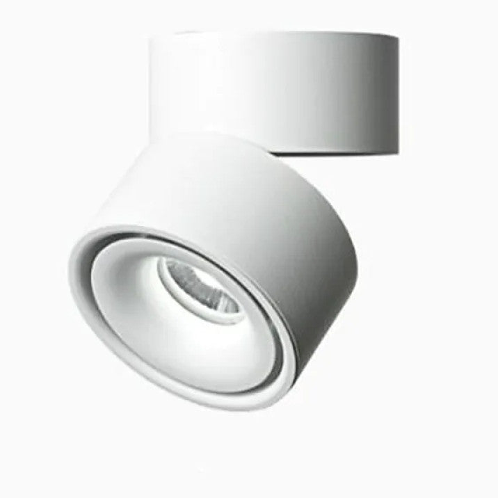 Schwenkbares LED-Deckenstrahler in stilvollem Schwarz und Weiß