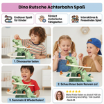 Rutschbahn mit Dinosauriern – Spaßige Achterbahn für Kinder