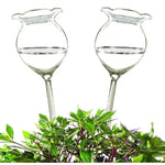 AquaSphere Automatic Plant Watering Globes | Set of 2 Handmade Glass