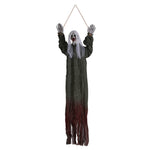 Gruselige Halloween-Deko – Schwebender Geist mit Blutflecken
