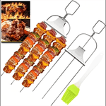 Edelstahl Grillspieße mit praktischer Schaufel (3er Set)