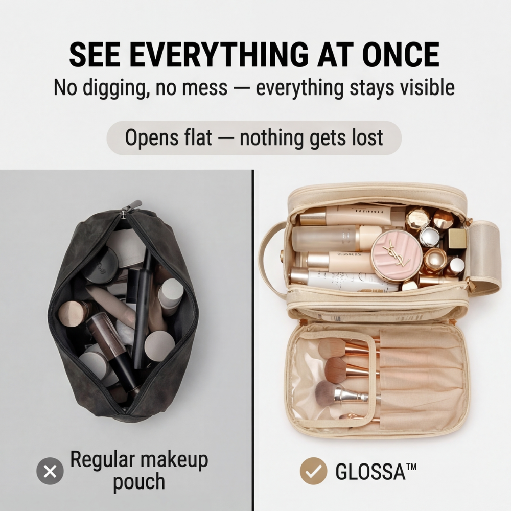 Foldable Makeup Organizer for Effortless Access
