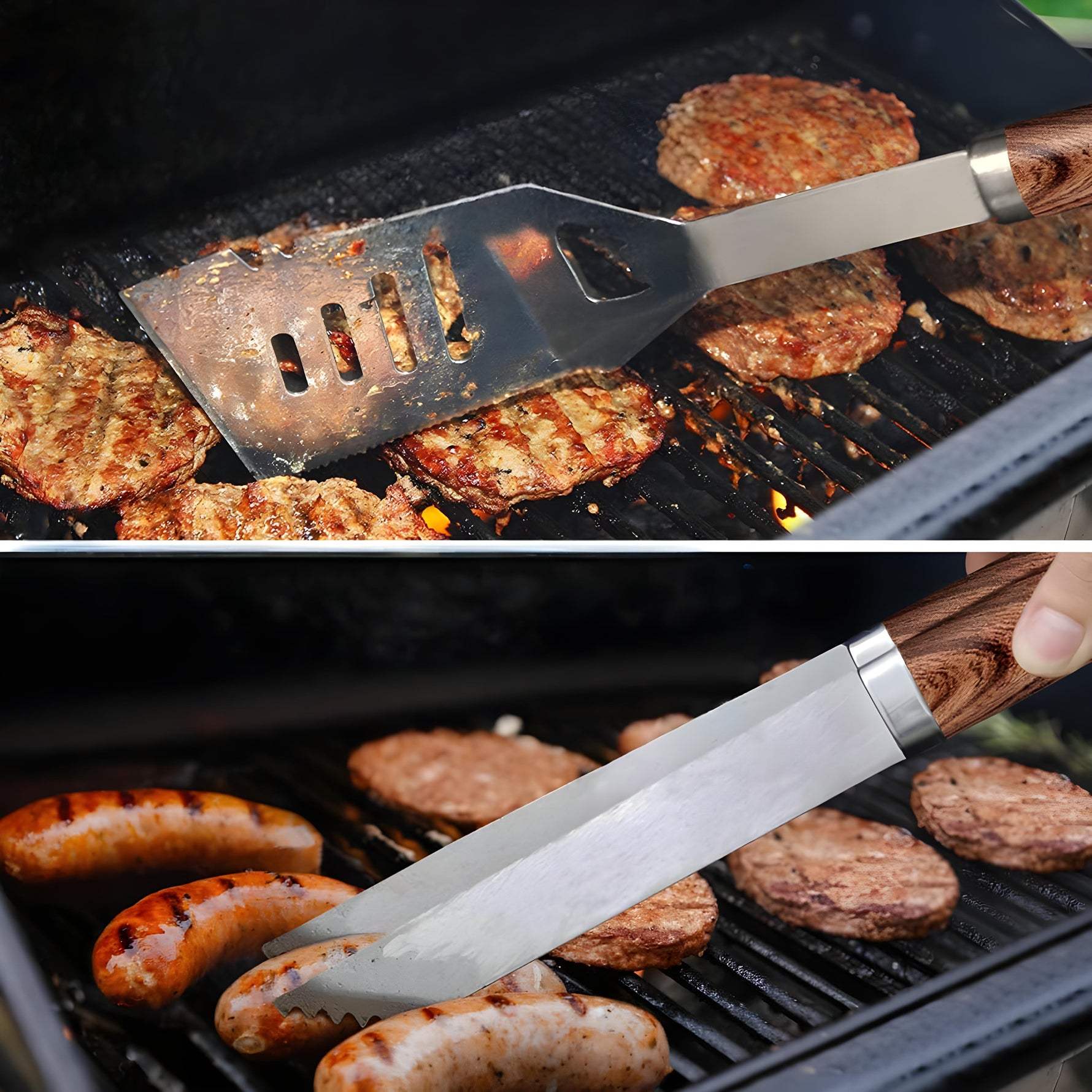 Edelstahl Grillzubehör Set – Perfektion für Grillmeister