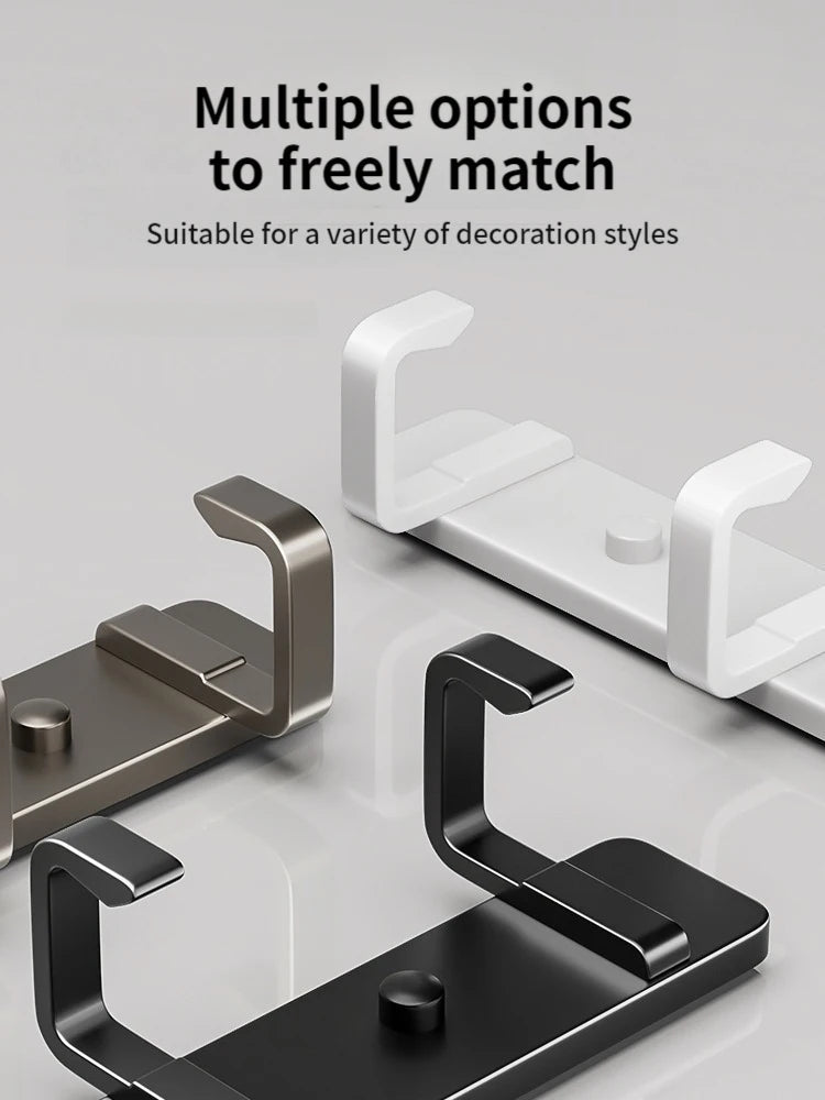 Elegant aluminum wall and door hooks for every room