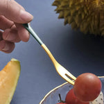 7-teiliges Set Obstgabeln aus Edelstahl für Dessert und Salat