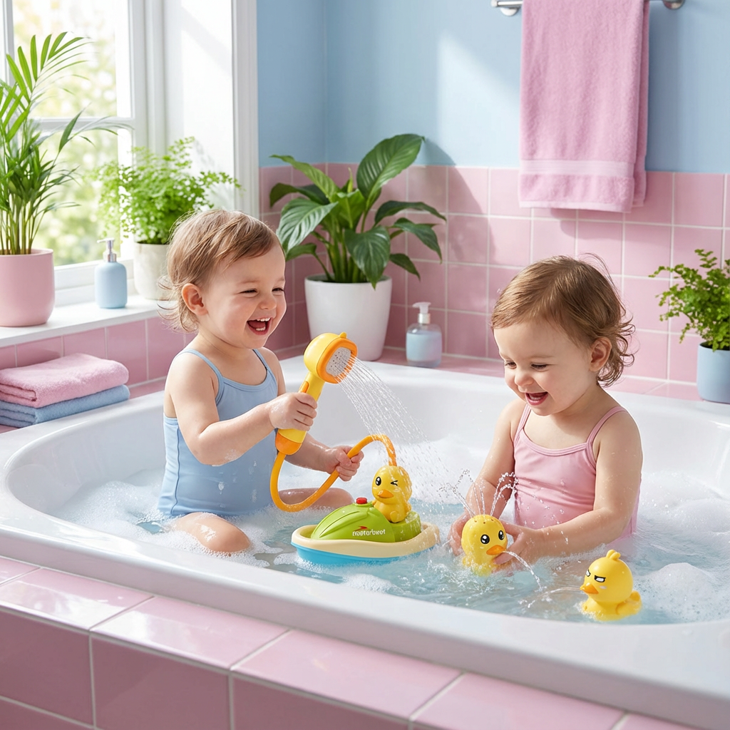 Duschkopf-Badespielzeug in Form einer Ente