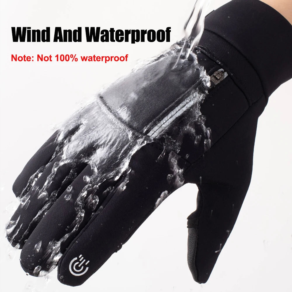 KälteWise | Waterproof Winter Gloves with Fold-Back Fingertips | Touchscreen Compatible | Sizes M–XL