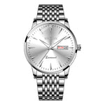Stilvolle Herrenarmbanduhr mit automatischem Kalender und Luminiszenz