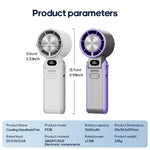 FrostWind Mini Fan | Customizable Cooling with 100 Settings | 3600 mAh Battery | Portable & Ice-Cooling
