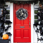 Schauriger Kranz – Netz-Skelett Girlande für Halloween