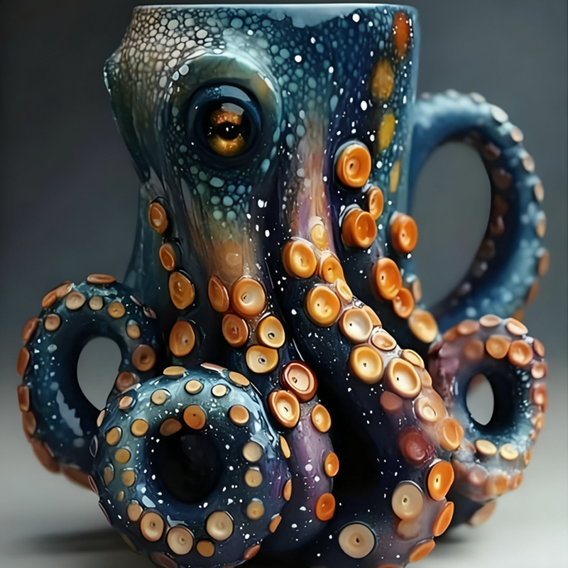 Kreative 3D-Tasse im Motorblock-Design – Einzigartige Kaffeetasse