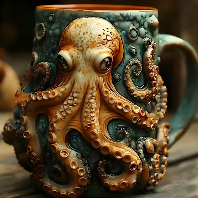 Kreative 3D-Tasse im Motorblock-Design – Einzigartige Kaffeetasse