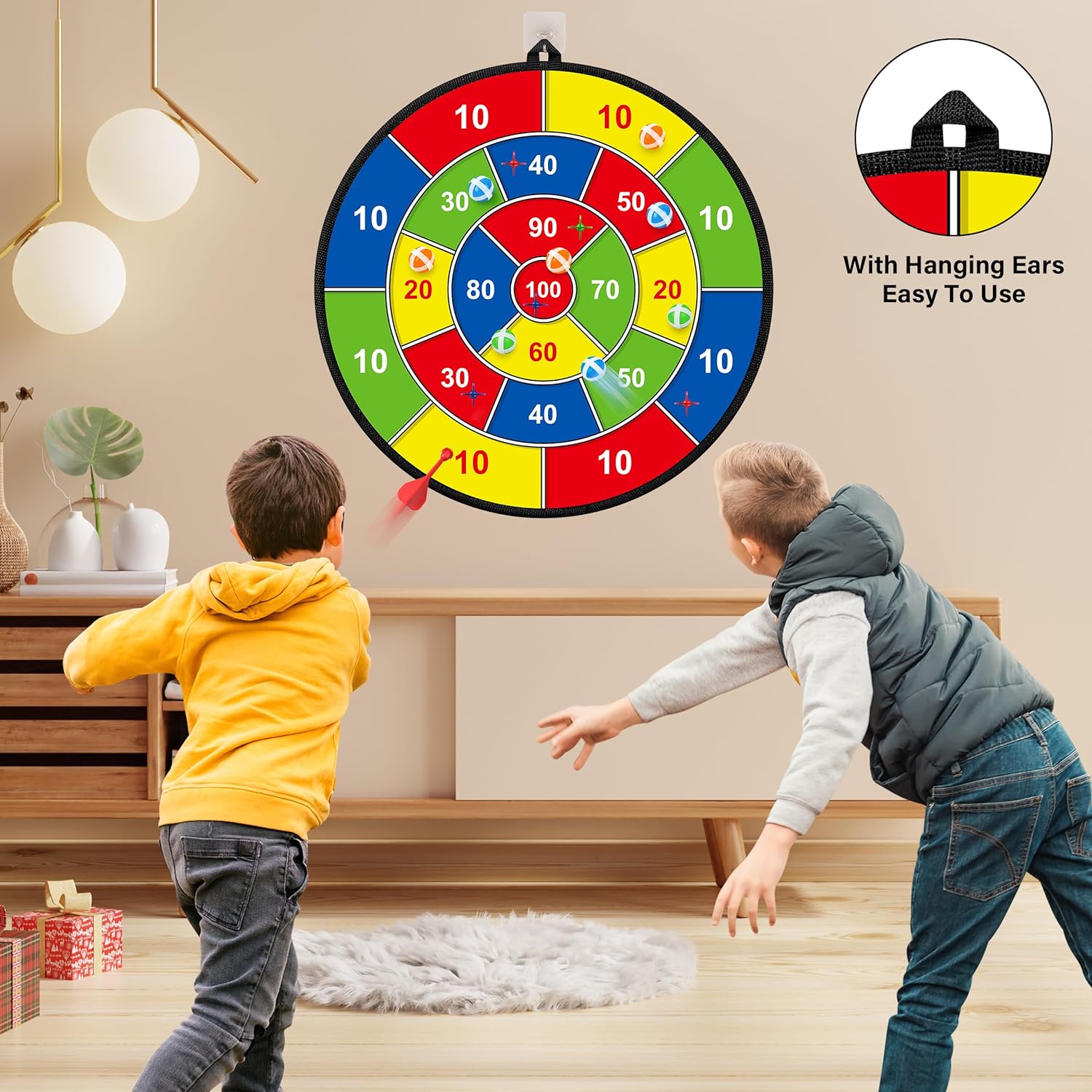 Doppelseitige Dartscheibe für Kinder – Spielen, Lernen, Entspannen