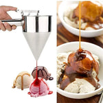 Precise Stainless Steel Batter Dispenser with Stand for Perfect Portions | 600 ml or 1200 ml
