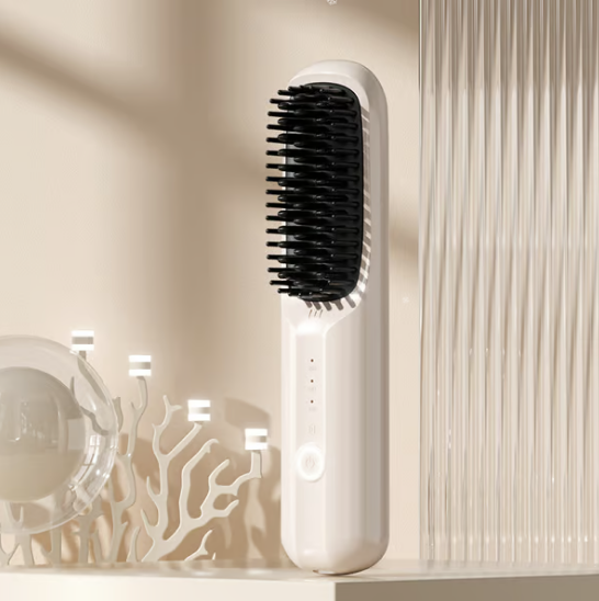 Glorious Hair – Cordless Straightening Brush for On the Go