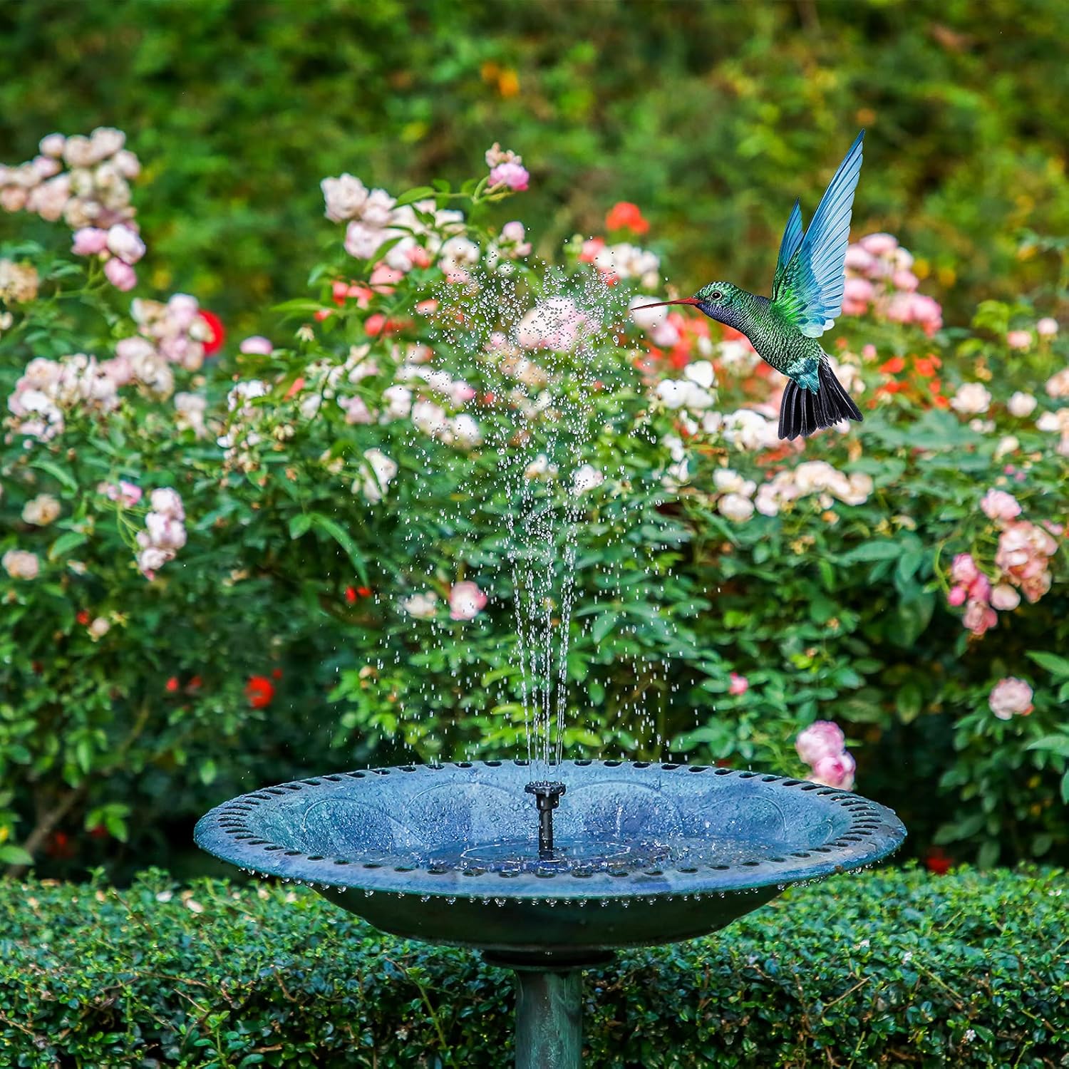 Solarbetriebene Gartenbrunnen für eine ruhige Oase