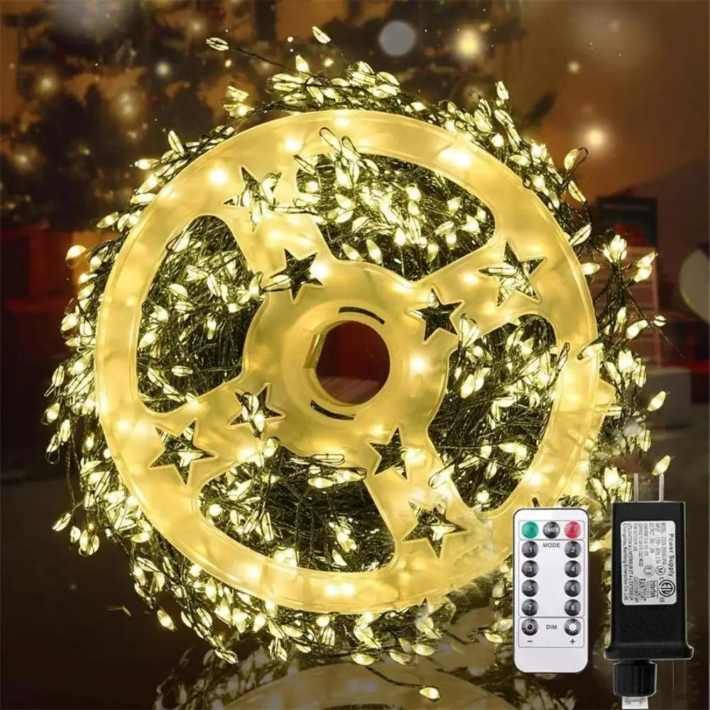 Luminara LED Sound Light Chain | Remote Control | 30–75 m Length | 900–2000 LEDs | IP65 Weatherproof | Perfect Lighting for Parties and Celebrations