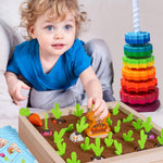 Spielzeug aus Filz für Montessori-Farmaktivitäten