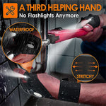Praktische LED-Handschuhe mit wasserdichten Lichtern