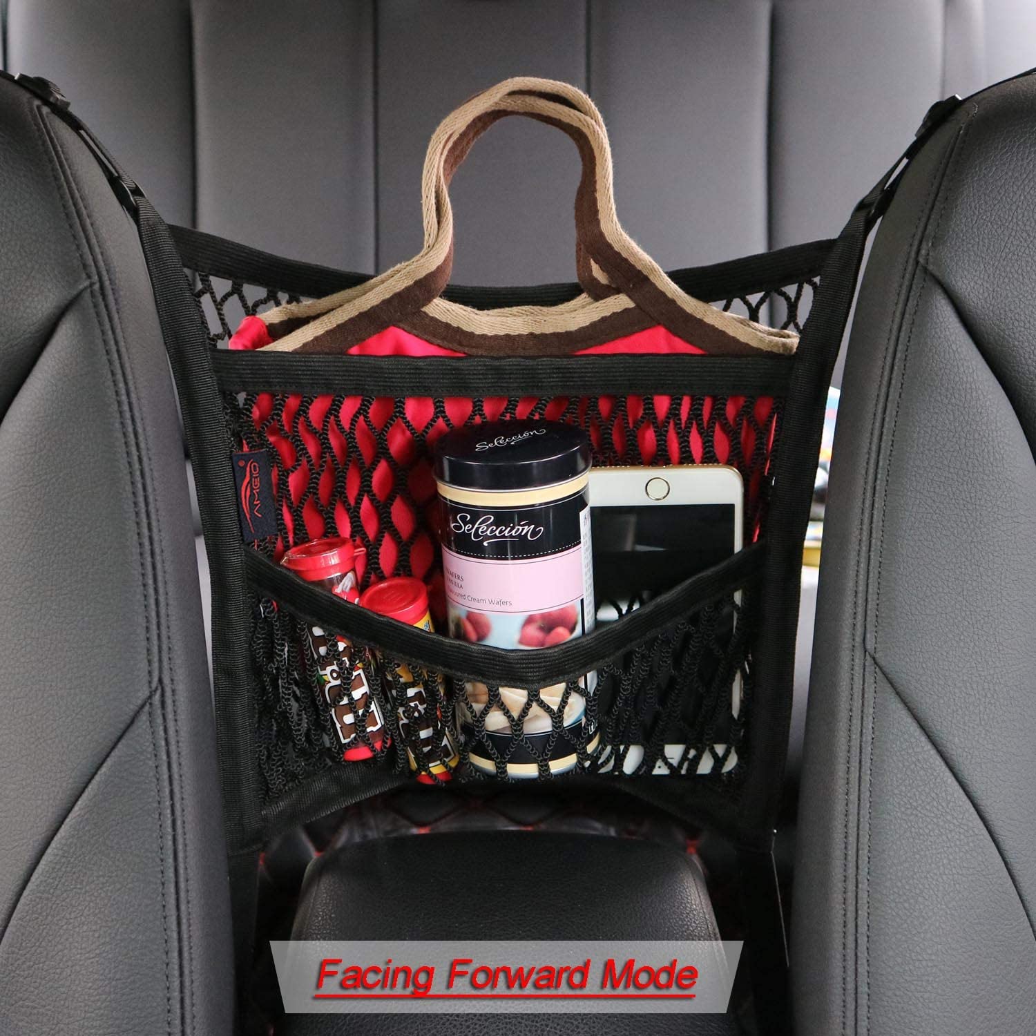 Versatile Car Organizer with 3 Practical Compartments