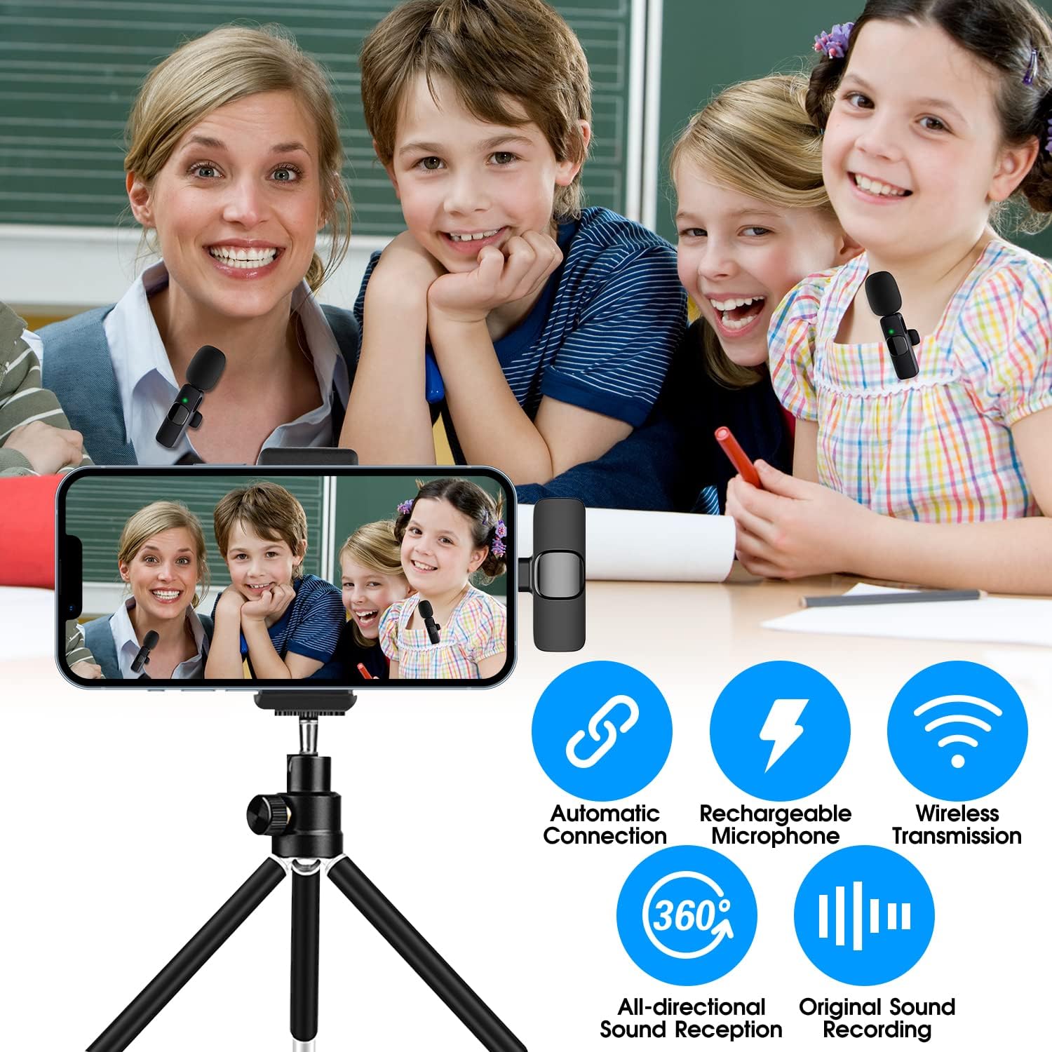Wireless Microphone Duo for iPhone and iPad – Top Sound
