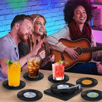 Retro Record Coasters – Stylish Table Accents for Music Fans (6 Pieces)