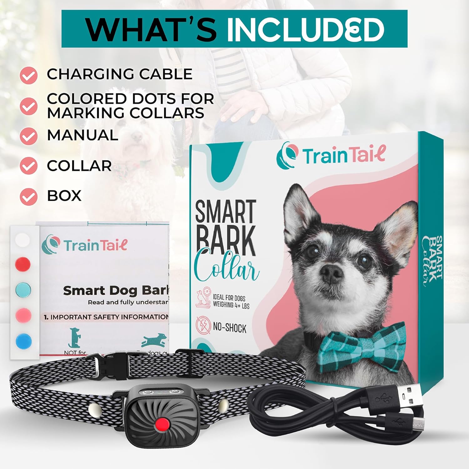 Halsband zur Bellkontrolle für kleine Hunde
