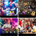 Retro Record Coasters – Stylish Table Accents for Music Fans (6 Pieces)