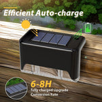 Solarbetriebene Außenleuchten mit Bewegungsmelder – 4er Set