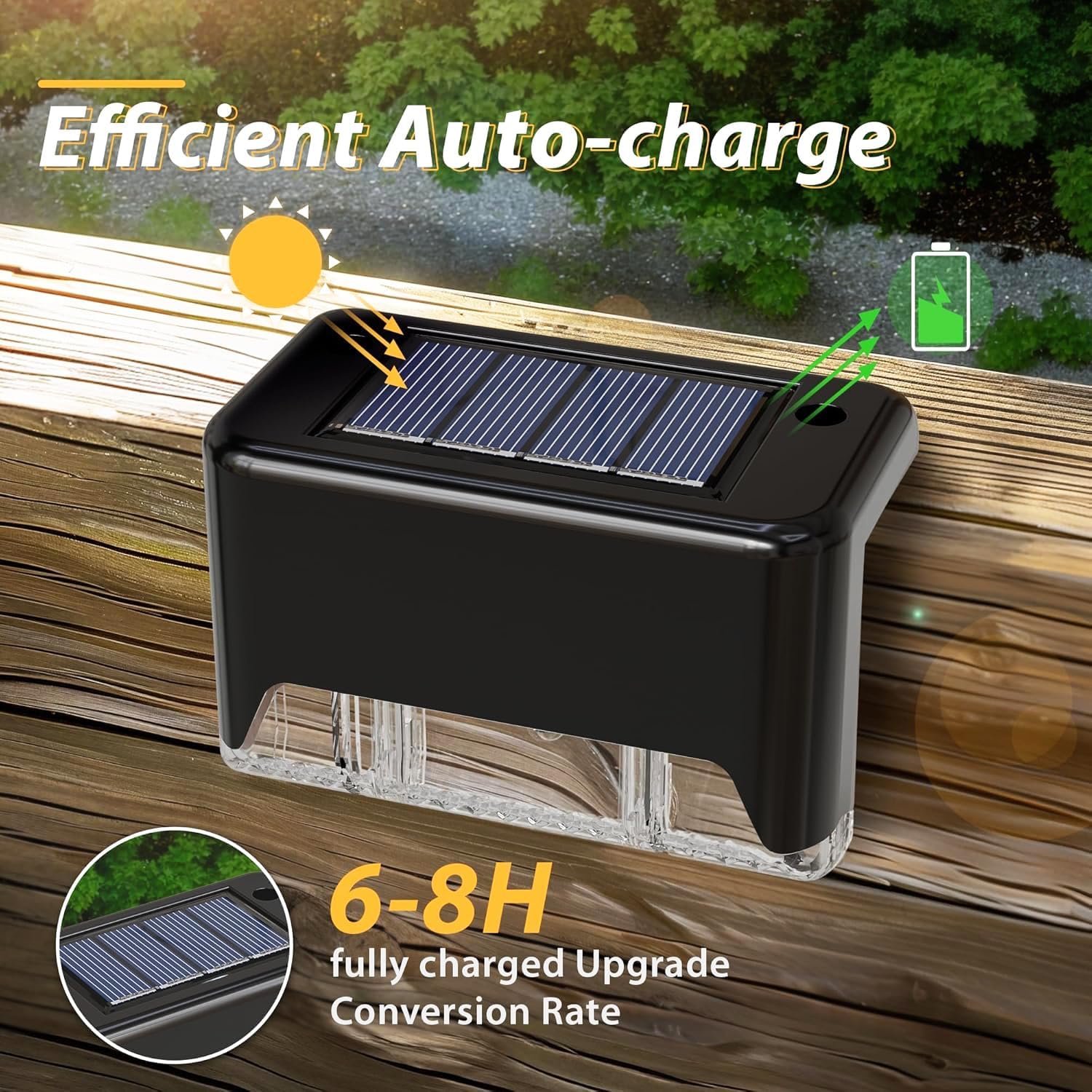 Solarbetriebene Außenleuchten mit Bewegungsmelder – 4er Set