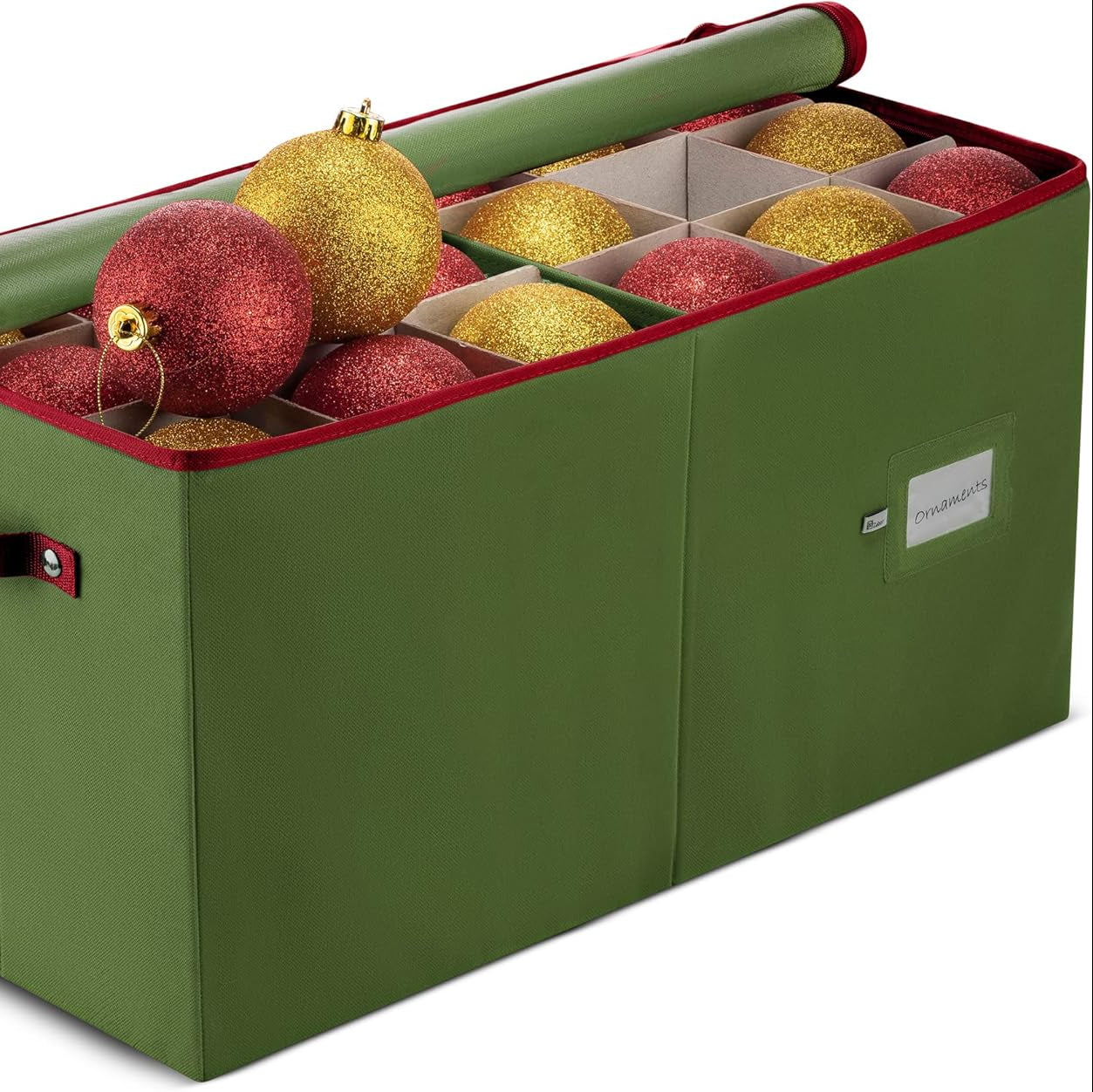 Festliche Aufbewahrungsbox für Weihnachtsdekorationen
