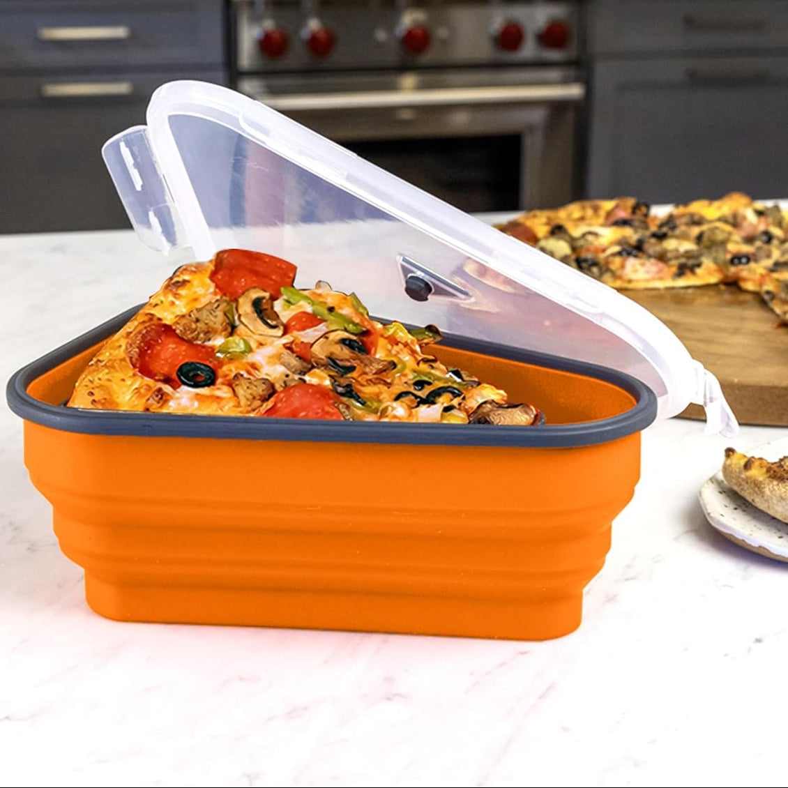 Smarte Silikon-Pizza-Box für eine einfache Aufbewahrung