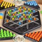 Denkspiel mit Gummibändern - Schach für strategisches Denken