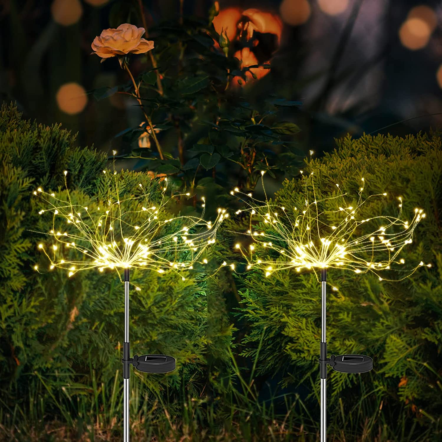 4er Set Solarlichter für Garten – Wetterfeste LED Deko mit Solarbetrieb