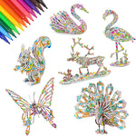 3D-Puzzle zur Selbstgestaltung - Skulpturen-Set (2+1 Gratis)