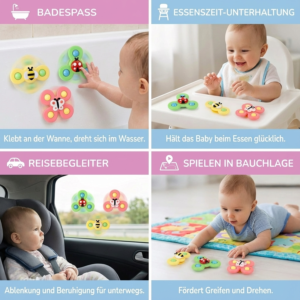 Kinder Spielzeug Karussell Set mit 3 Teilen