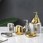 Elegant ceramic soap dispenser for sophisticated bathrooms
