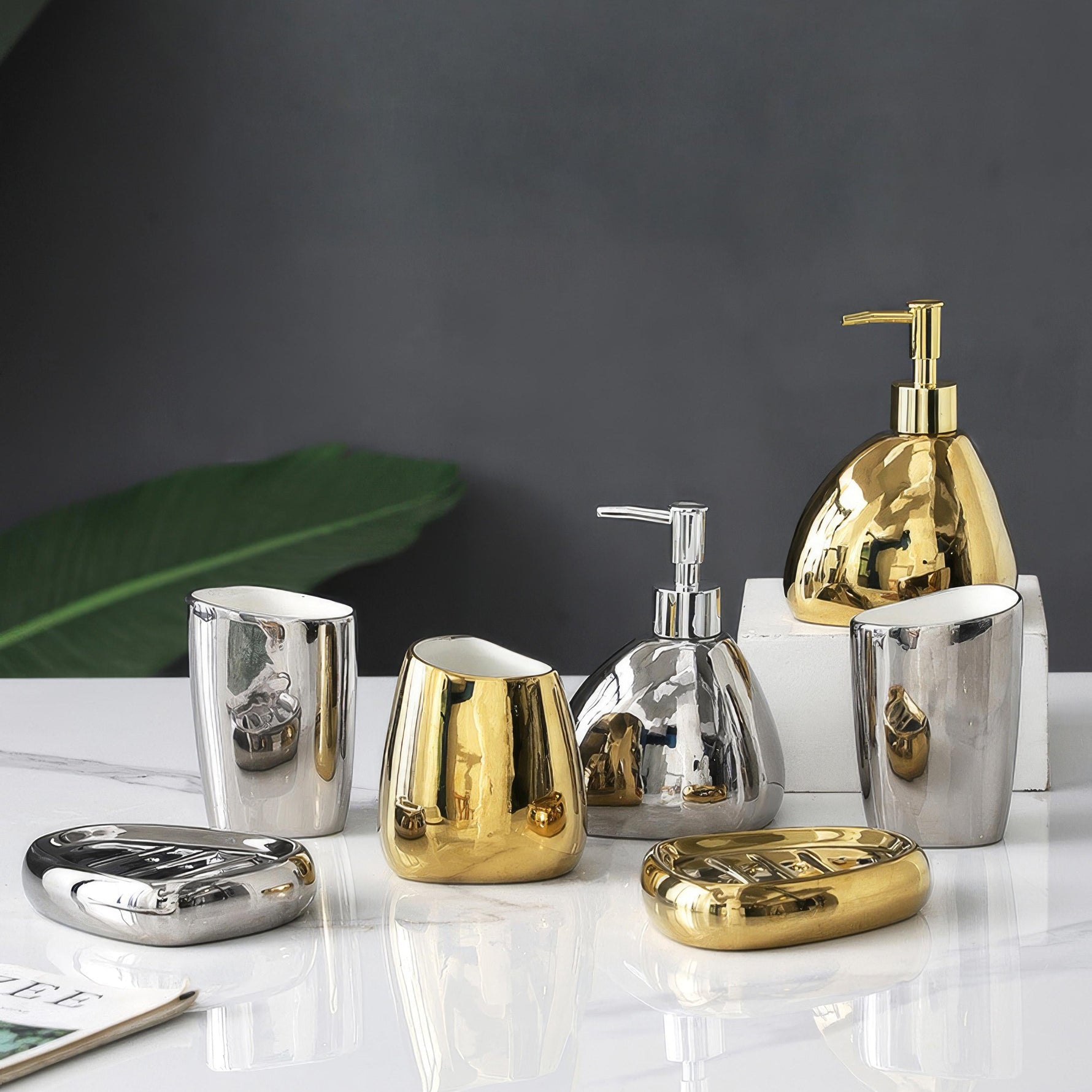 Elegant ceramic soap dispenser for sophisticated bathrooms
