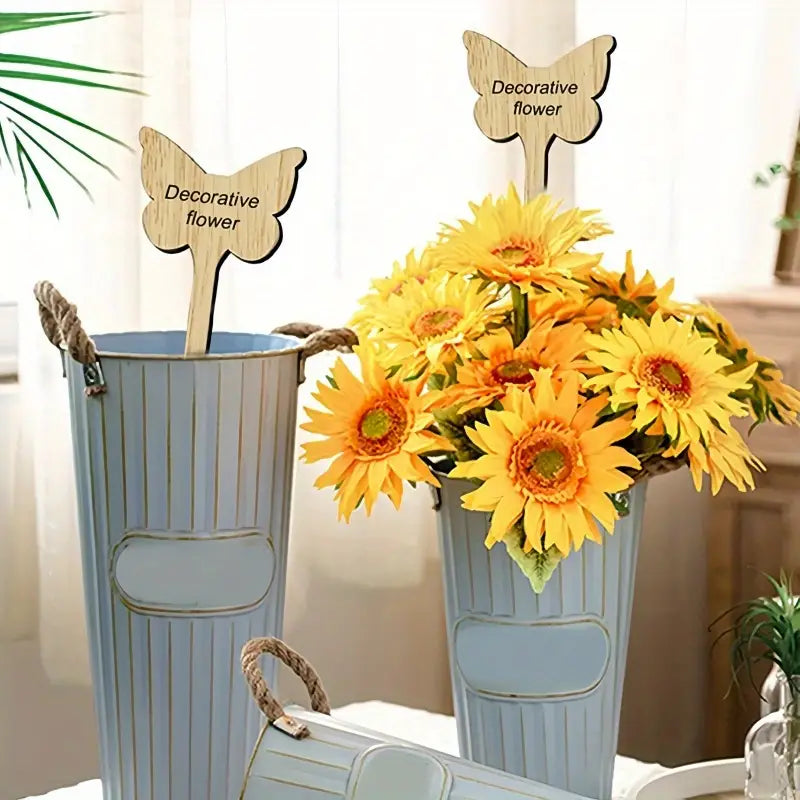 Plant care made easy with flexible wooden markers