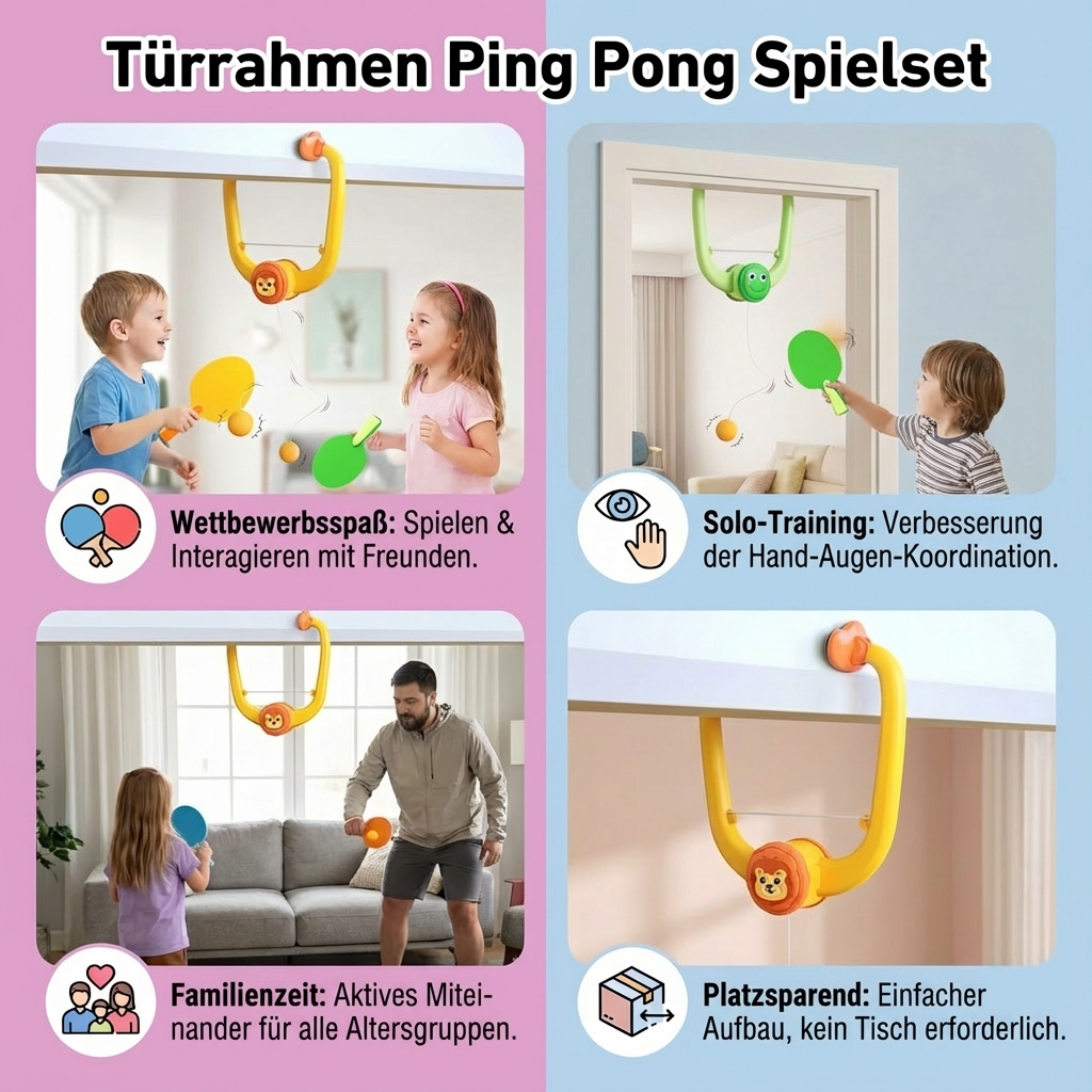 Ping Pong Spielset für Türrahmen