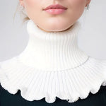 Elegant Women's Collar in Black and White | Detachable, Soft Style