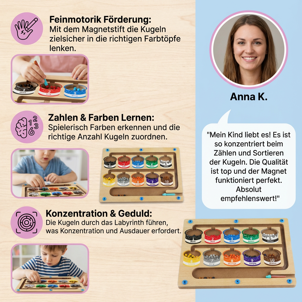Magnetisches Labyrinth nach Montessori-Art