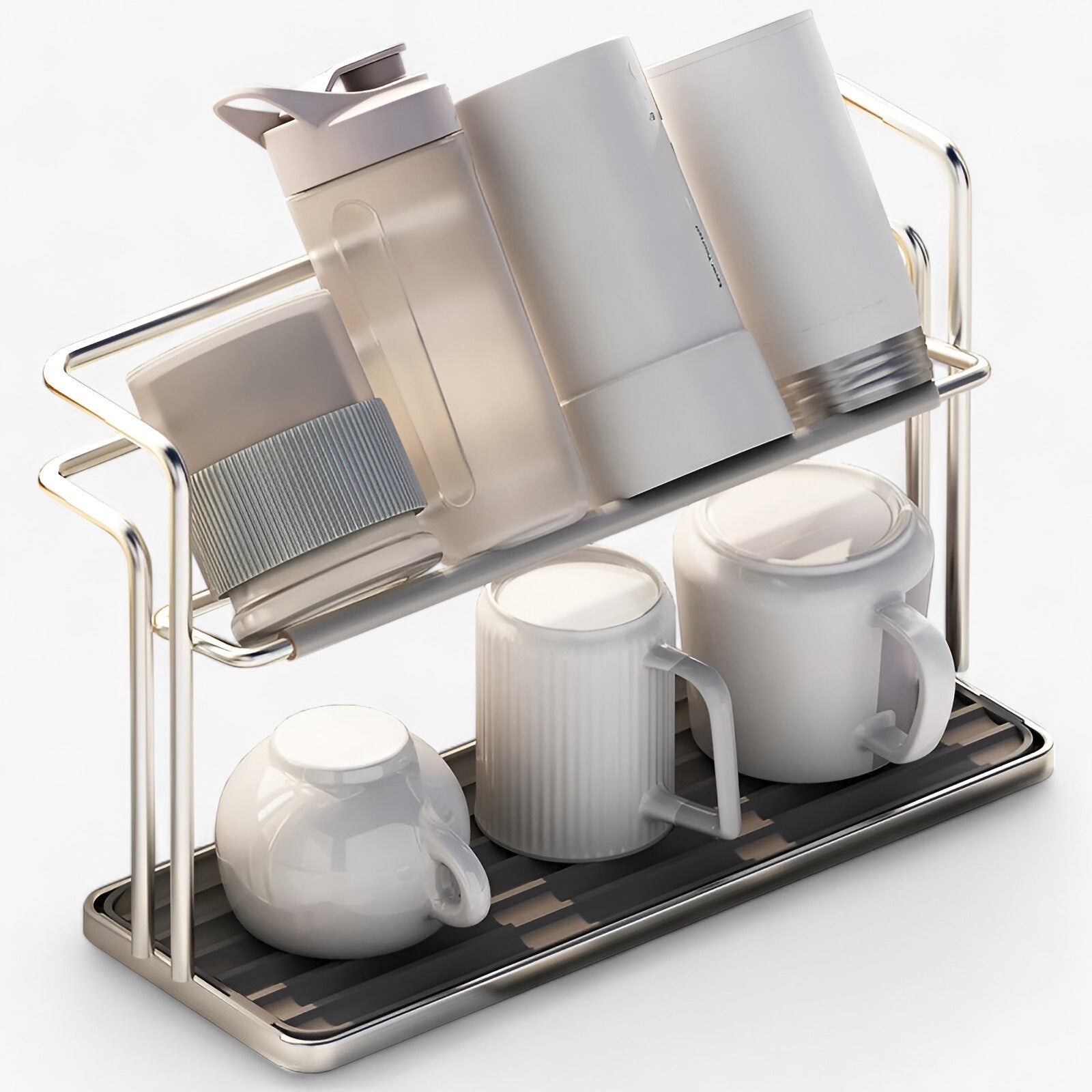 Double Cup Holder - Maximize Your Storage Space and Speed Up Drying