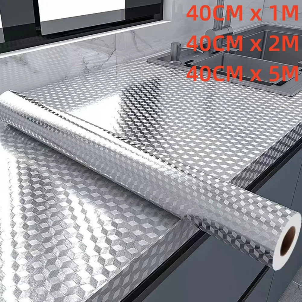 KüchenSchutzfolie | Selbstklebend | Hitzebeständige Aluminiumfolie für den perfekten Schutz
