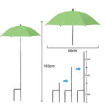 Plant Protection Screen | Adjustable UV Cover with Ground Spike | Weatherproof Shade Solution | Ø 60 cm