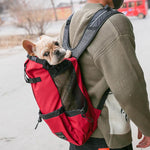 Hunderrucksack – Bequeme Tragetasche für mittelgroße Hunde mit Sicherheitsgurt und Stauraumtaschen