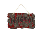 Gruselige Türschilder für Halloween – Holzoptik mit Motiven