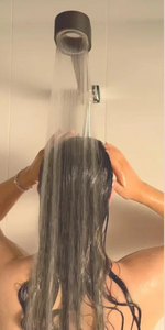 Wasserfilter-Duschkopf AquaGlow – Hochdruck, wassersparend, rundes Handmodell