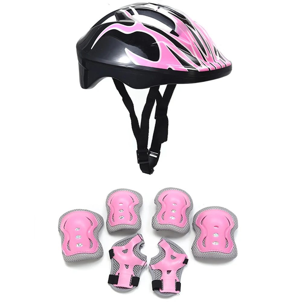 Sicheres Abenteuer-Set für Kinder | 7-teiliges Schutzpaket mit Helm und Schützern