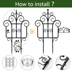 SmartGarden Foldable Plastic Garden Fence | 40 cm Height | 10-Pack